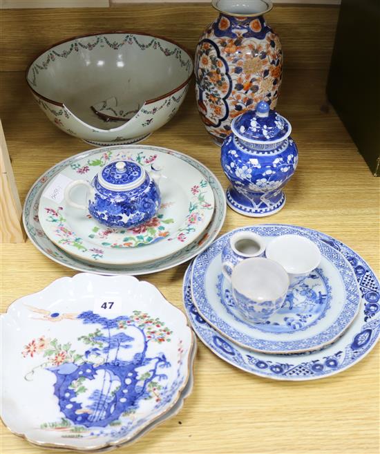 A quantity of Chinese and Japanese ceramics